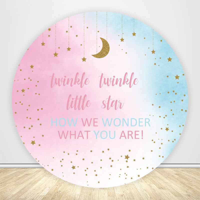 Twinkle Twinkle Little Star Round Backdrop Cover – ubackdrops