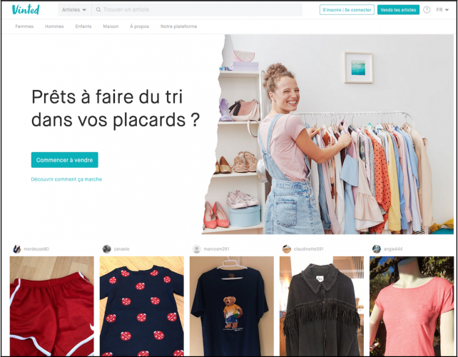 Les vêtements Seconde Main en ligne Vinted VS Les friperies indépend –  Mutine Seconde Main