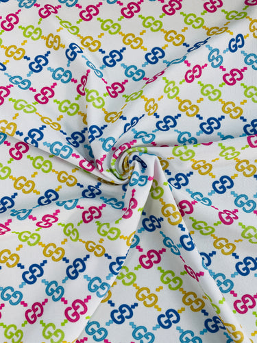 Louis Vuitton Pastel Rainbow Spandex – designerfabricscenter