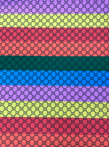 Louis Vuitton Colorful Logo Lattice Print – designerfabricscenter