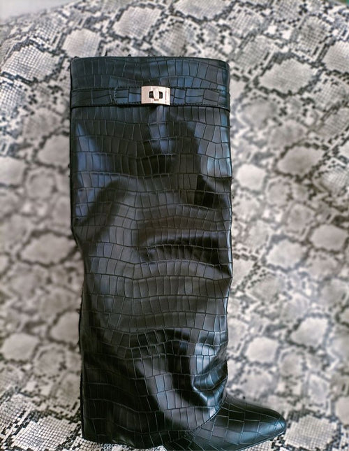 Monogram Laureate Platform Desert Boots 35 Black – Luxe Living Fashions