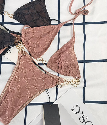 GG Chained Bikini – Luxe Living Fashions