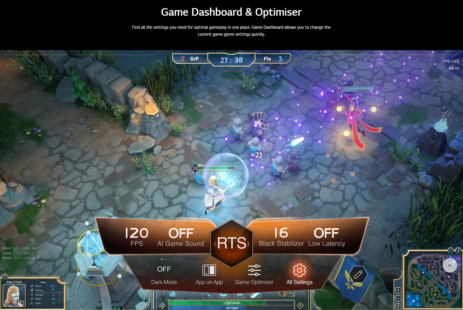 Game Dashboard and Optimizer