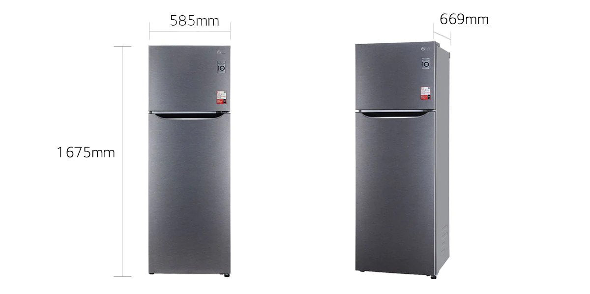 LG 308 Litres, Frost Free Refrigerator With Smart Inverter Compressor, Convertible Fridge (GL-S322SDSY.ADSZEBN)