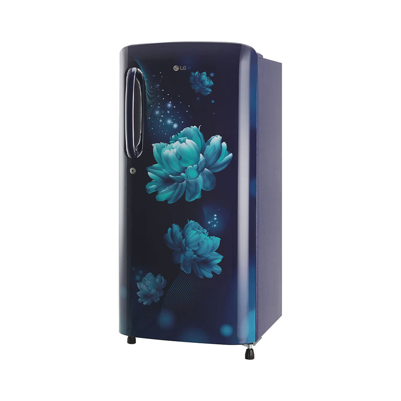 LG 190L 3 Star Direct-Cool Single Door Refrigerator (GL-B201ABCD.BBCZEBN, Blue Charm, Fast Ice Making)