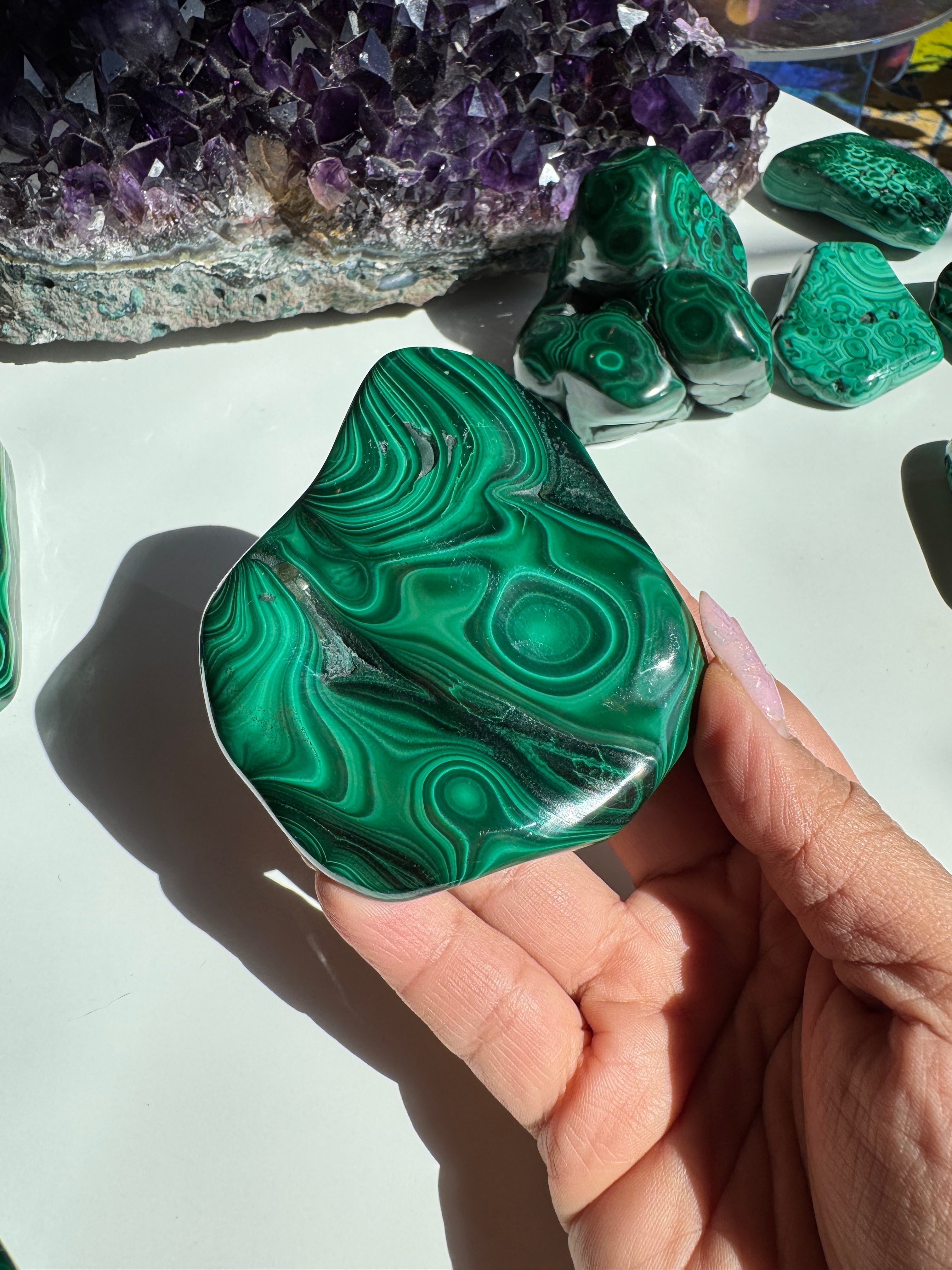 Malachite Polished Freeform - C