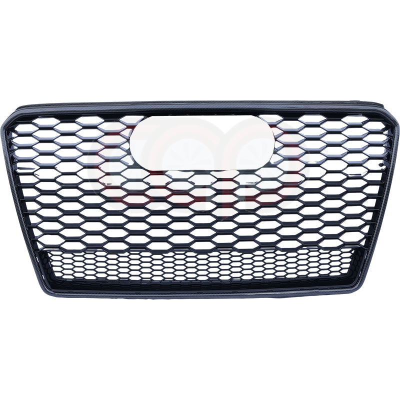 2012-2015 Audi RS7 Honeycomb Grille with Quattro in Lower Mesh