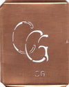 CG - 90 Jahre alte Stickschablone für hübsche Handarbeits Monogramme