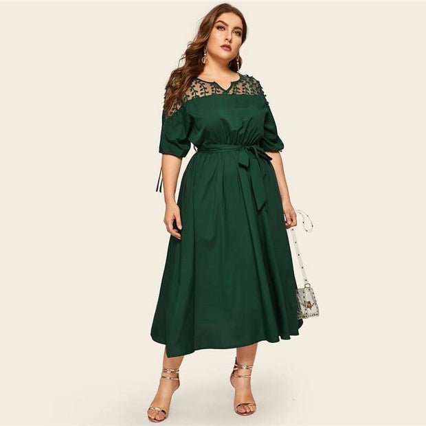 Robe Champêtre Chic Grande Taille | CurvyStyle