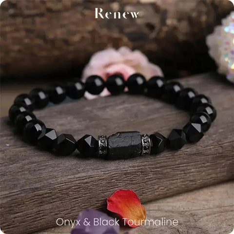 Rose Quartz and Black Tourmaline Bracelet – SD Holistic Healing