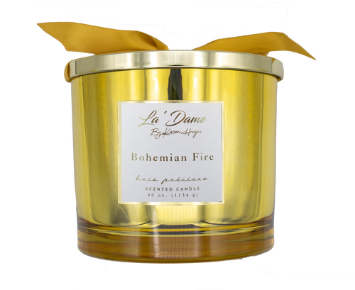 La' Dame by KH 3-Wick Candle Bohemian Fire – Karen Huger LLC