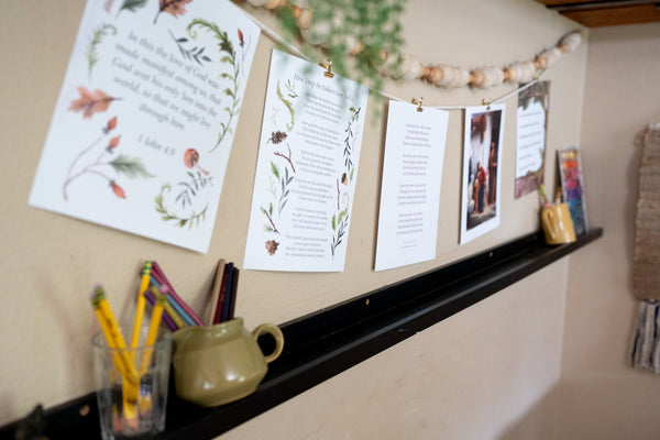 homeschool display area ideas