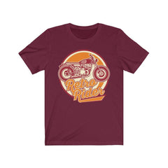 Retro rider t-shirt - maroon - PSTVE Brand