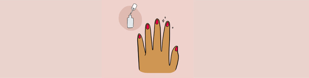 How to do your own manicure - apply base coat and polish