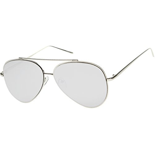 Mirrored Oversized Aviator Sunglasses 