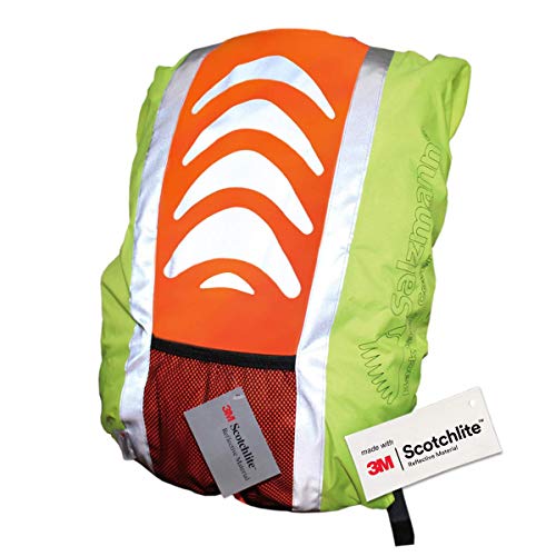 reflective backpack cover cycling