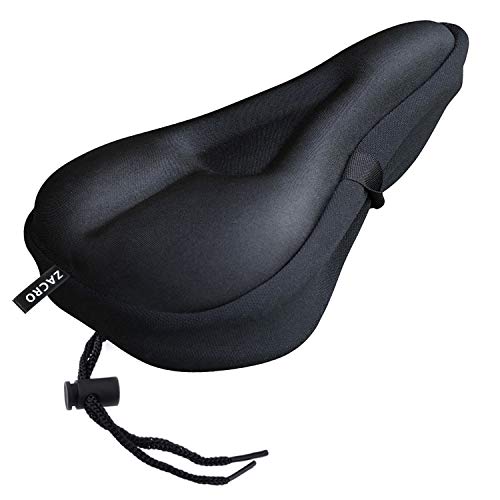 zacro gel bike seat extra soft gel bicycle seat