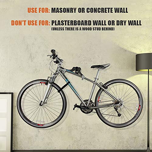 ibera horizontal bicycle bike wall mount hanger