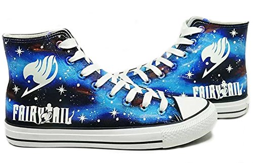 Telacos Fairy Tail Anime Logo Cosplay Shoes Canvas Shoes Hand Painted Ninefit Europe