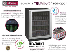 Load image into Gallery viewer, FlexCount II Tru-Vino Stainless Steel Right Hinge Beverage Center 24&quot; Wide