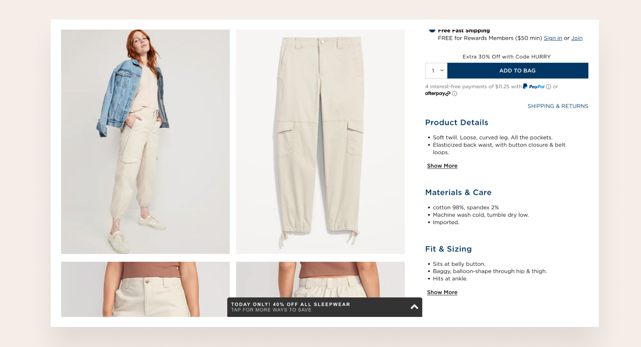 detailed product descriptions example