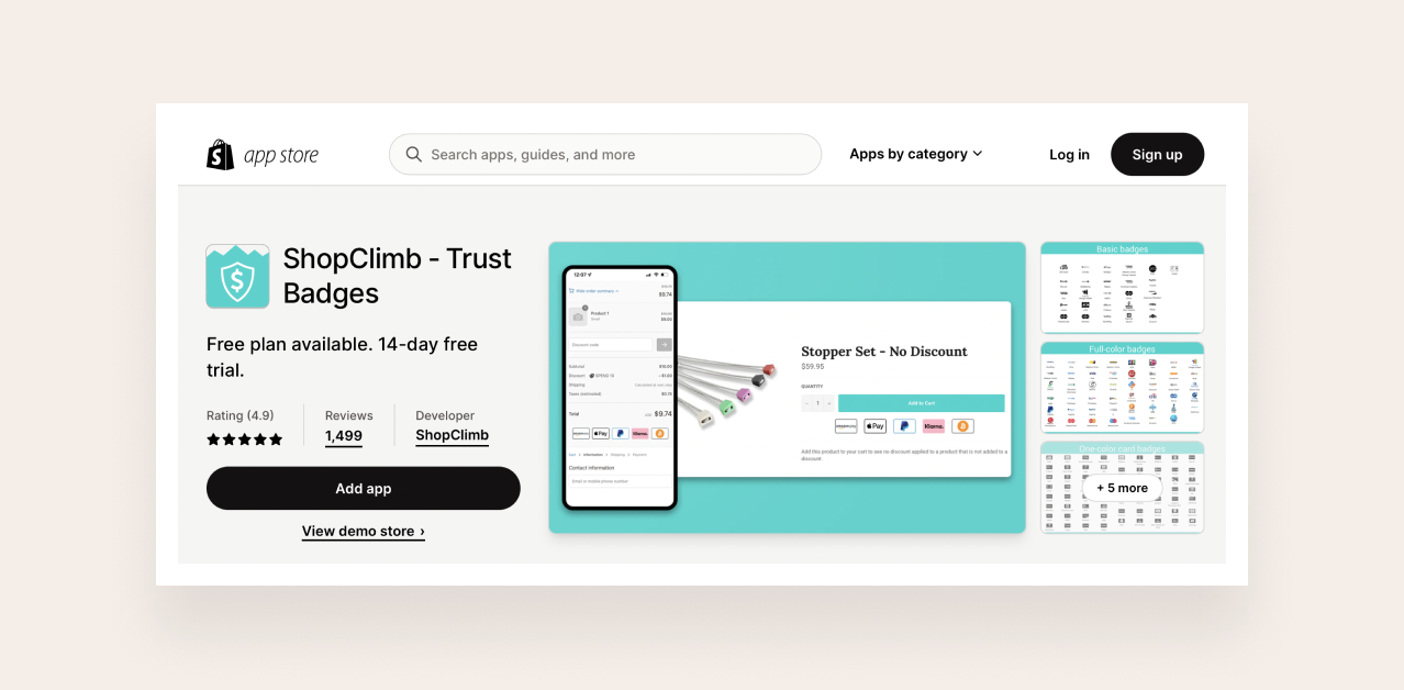 customize your checkout page with ShortClimb