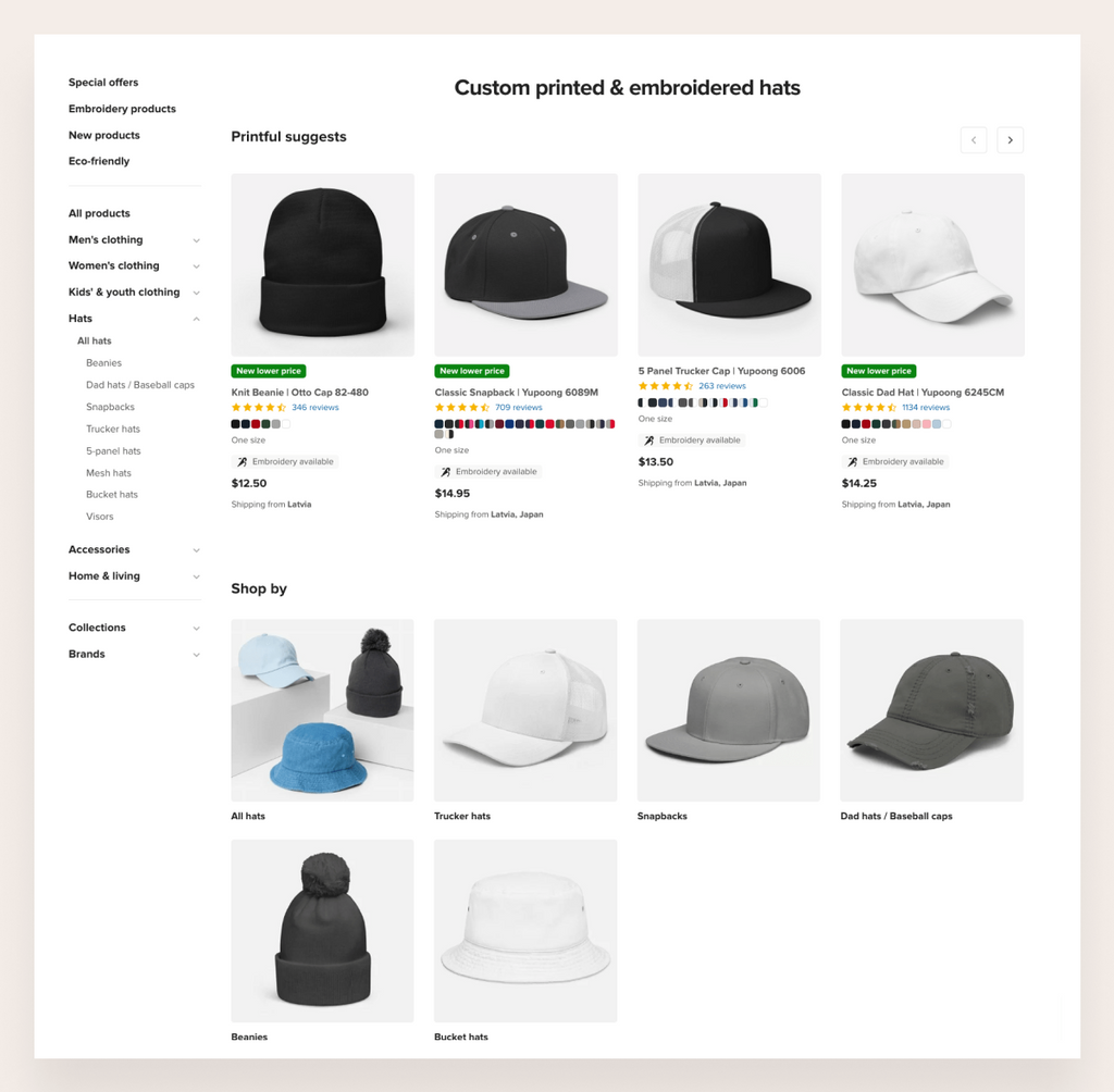 challenge of selling print on demand hats