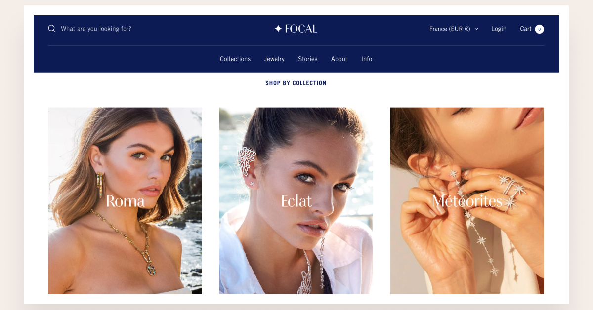 featured collections of focal theme shopify