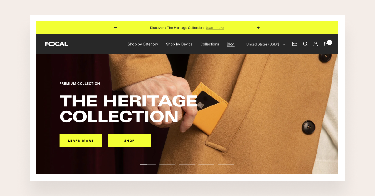 Shopify focal theme