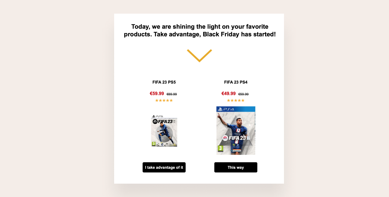 Black Friday email subject lines for post holiday