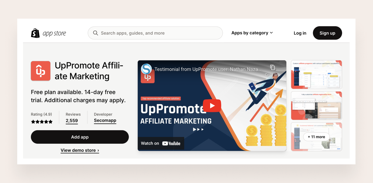 one of best Shopify affiliate program apps