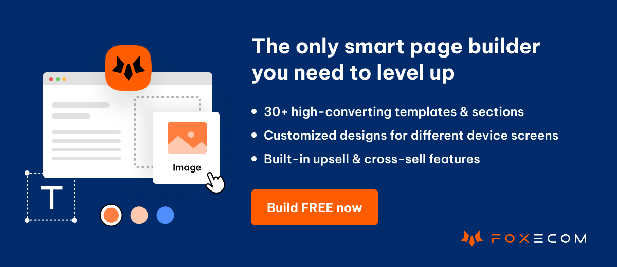Foxify app, a smart page builder on Shopify