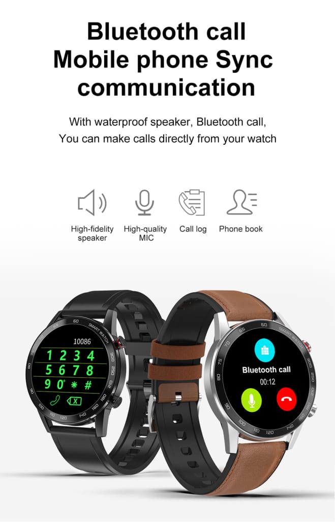 Mobteck OG-DT95 IP68 Bluetooth Call Smartwatch