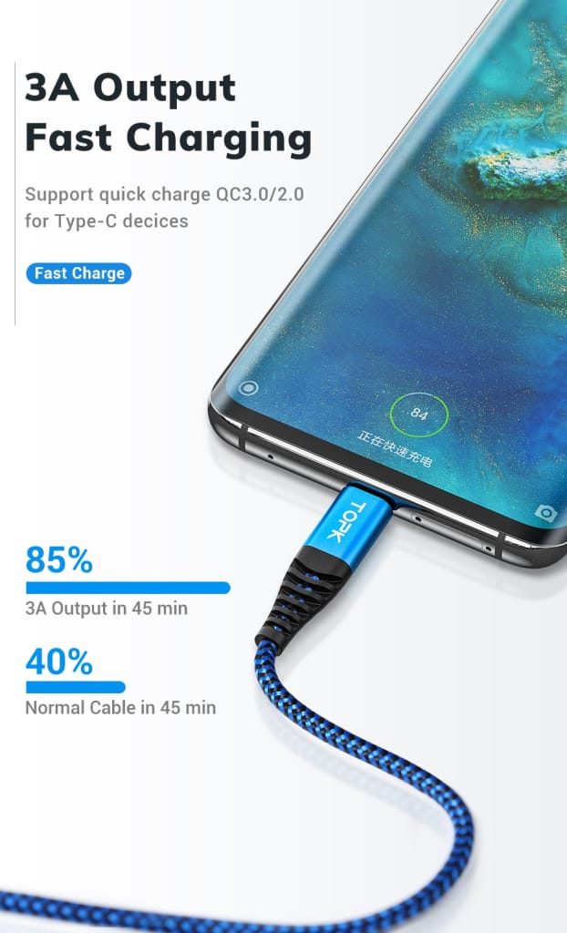 3 Amp Fast Charging Data Cable