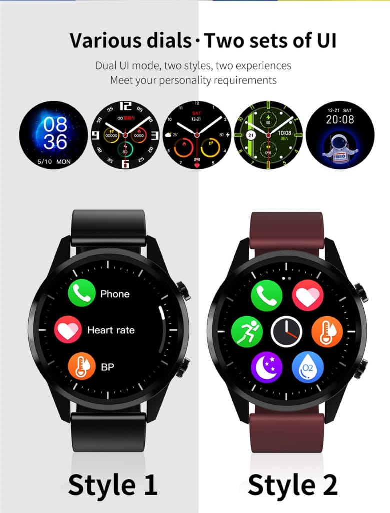 Mobteck-F35 Smart Watch with Bluetooth call