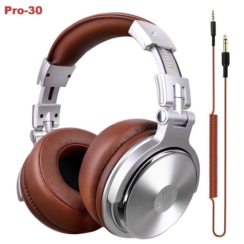 Original DJ Headphones With Microphone Over Ear Wired