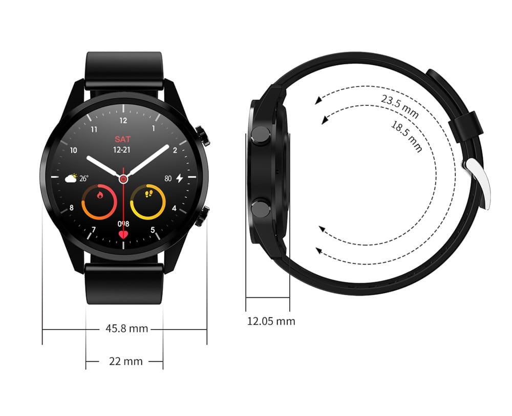 Mobteck-F35 Smart Watch with Bluetooth call