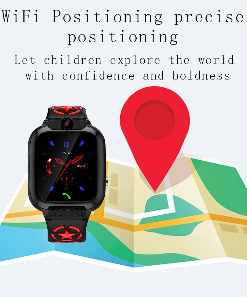 Mobteck-DS60 Kids Smart Watch video call SOS Tracking