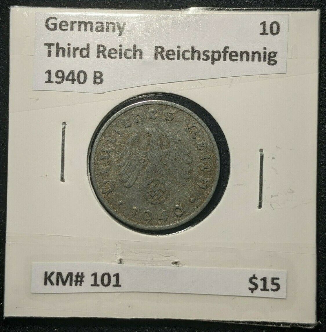 Germany Third Reich 1940 B 10 Reichpfenning KM# 101    #327