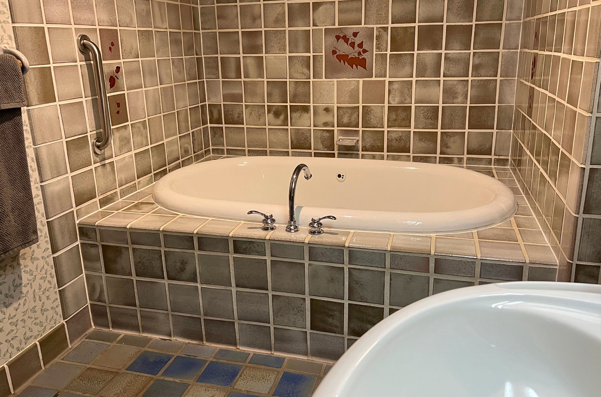 Bathroom at Woodland Ridge Retreat in Downsville WI
