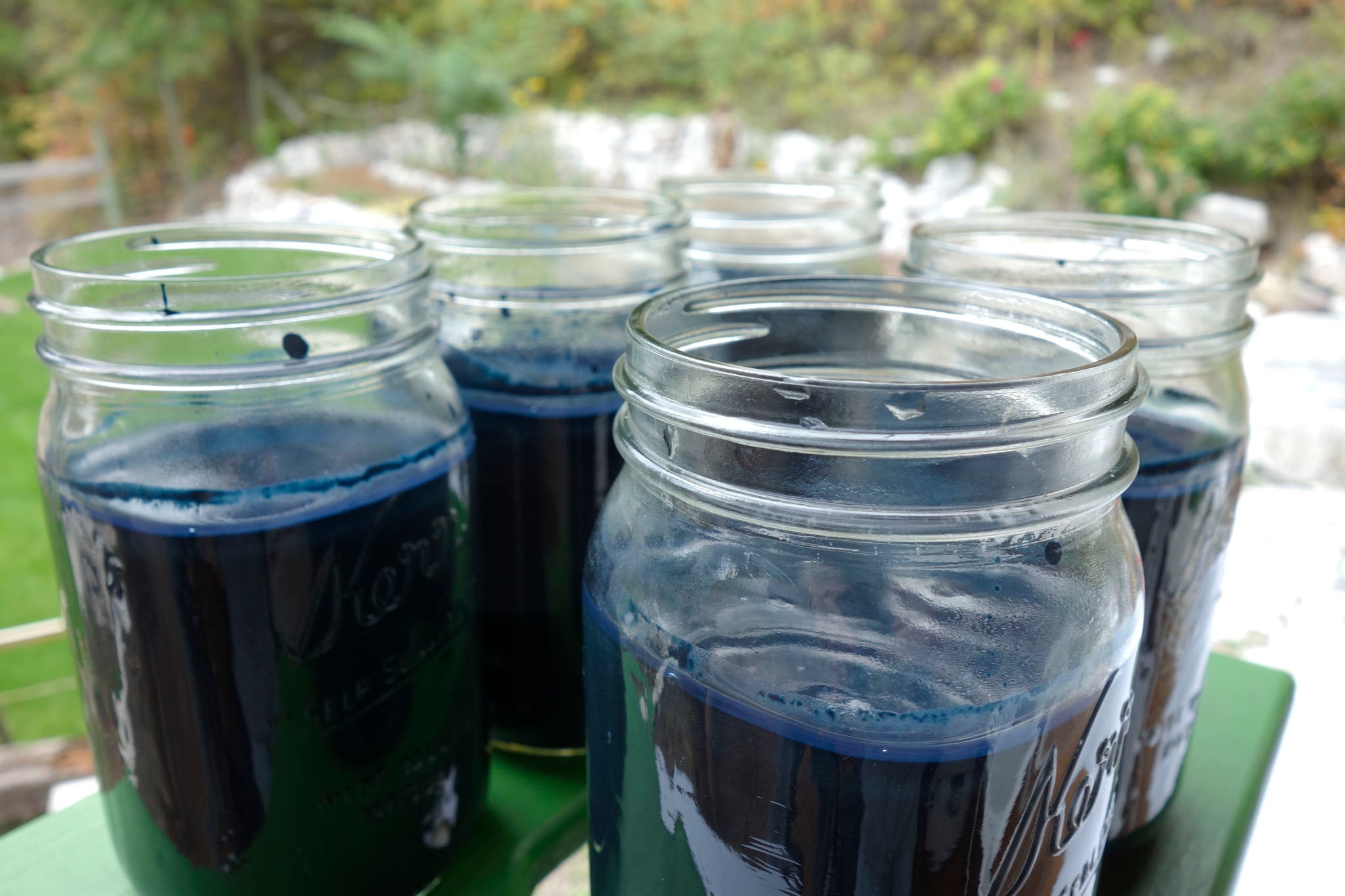 Wet indigo pigment produced at Okan Arts Farm, September 2021