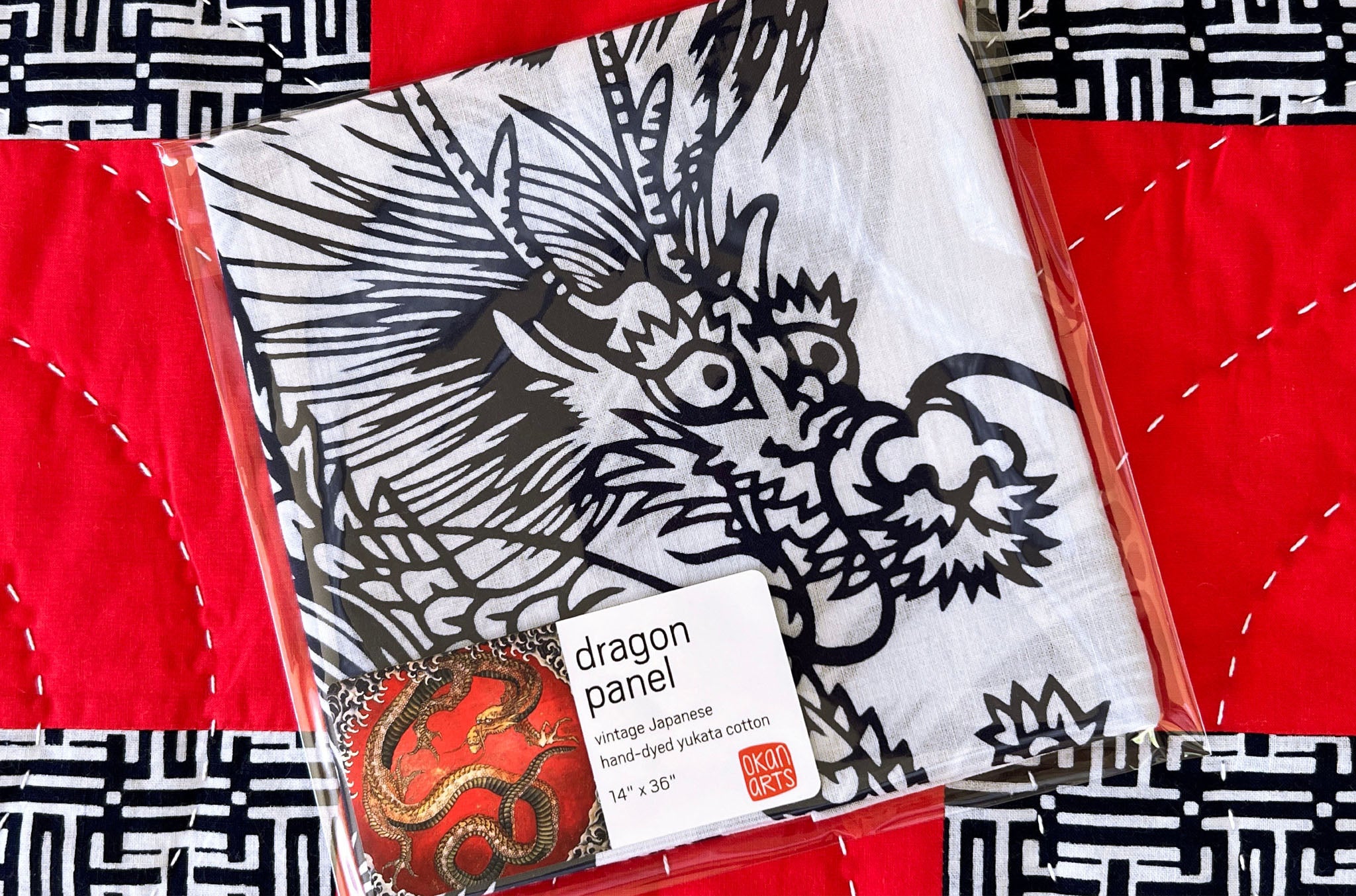 Dragon Panel available at Okan Arts Japanese Textile Shop