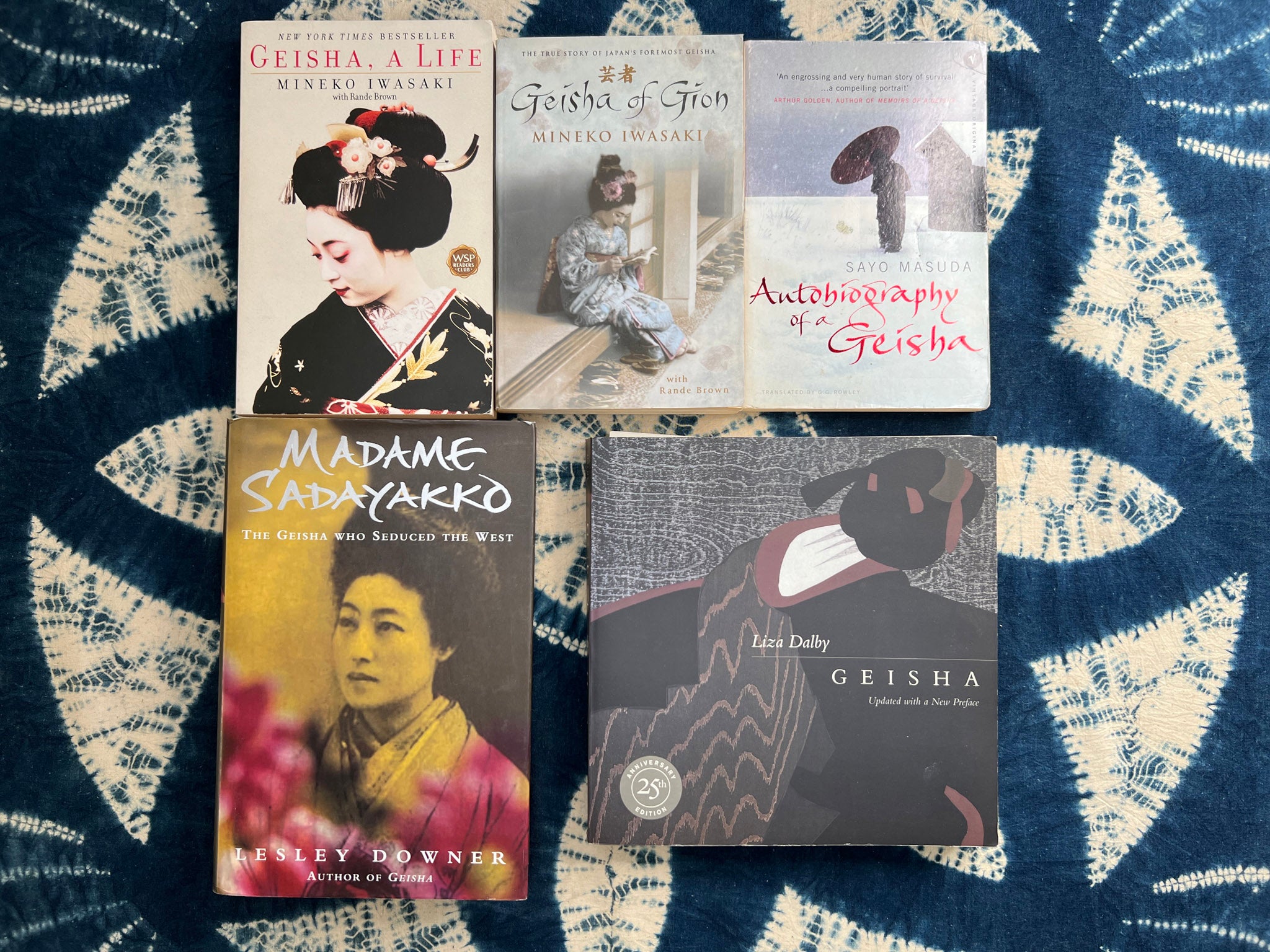 Books about Geisha in the library of Patricia Belyea
