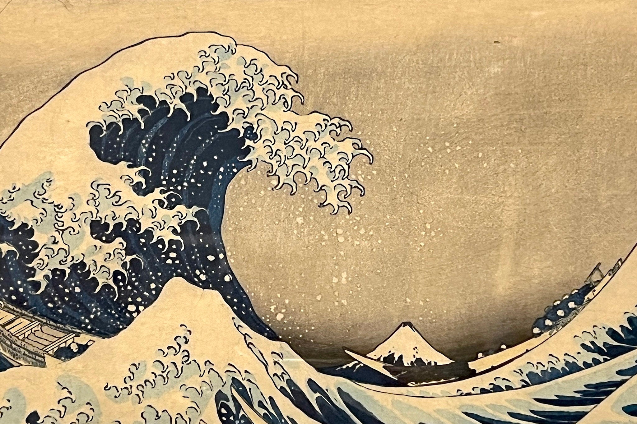Hokusai, The Great Wave, detail