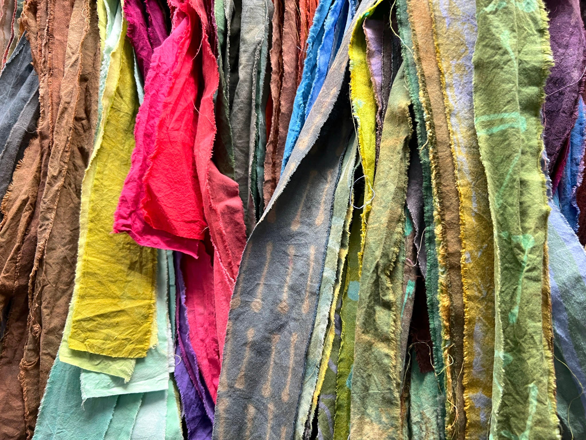 Fabric archive in the studio of Marcia Derse