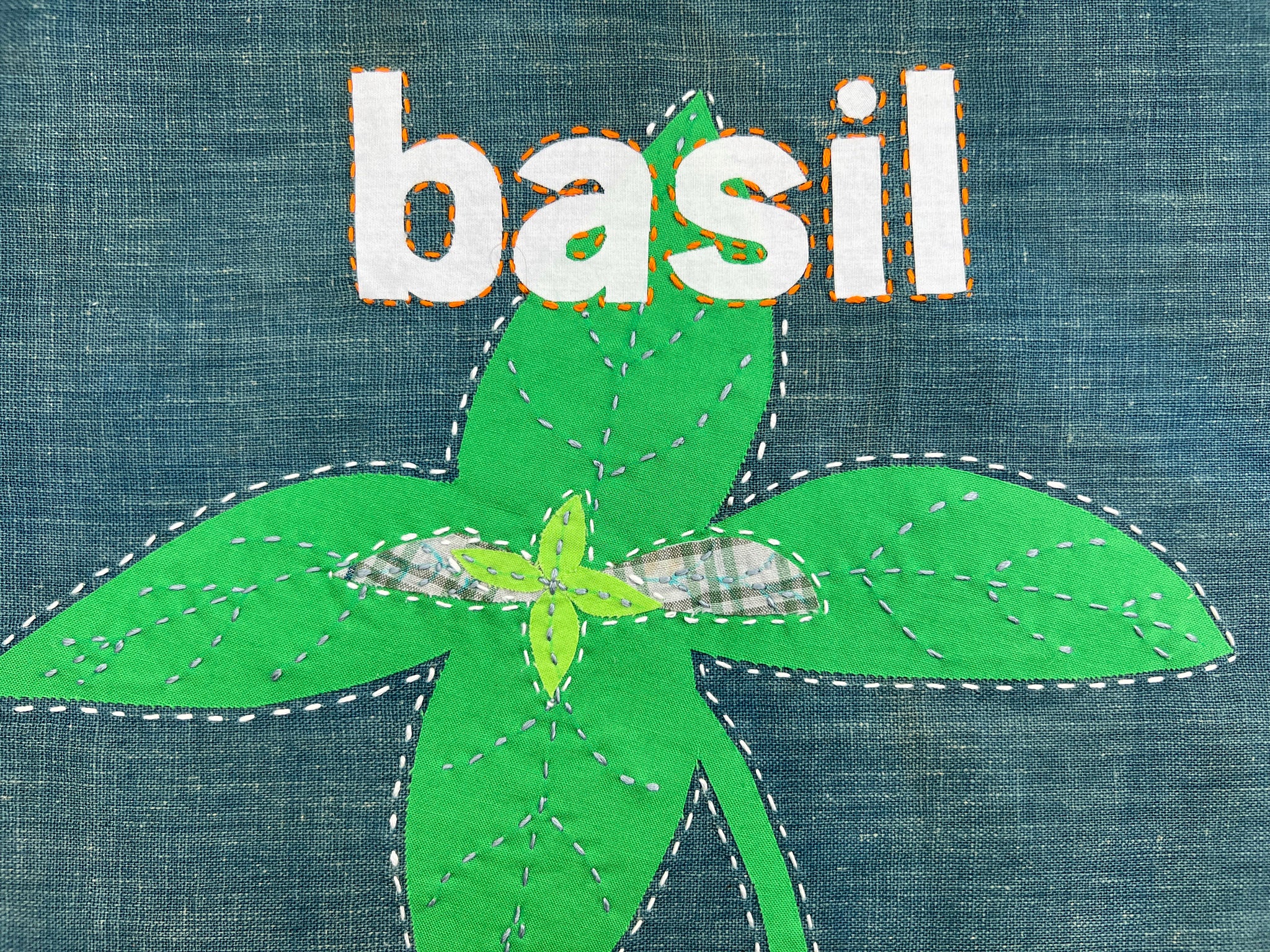 Basil label art, Okan Arts Farm 2022