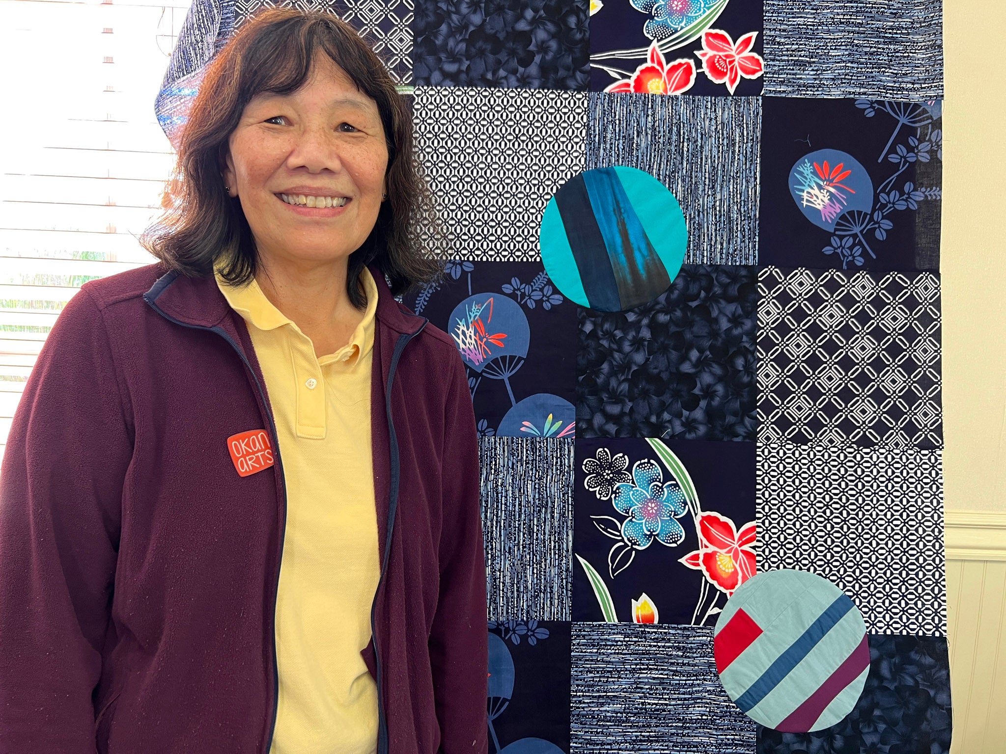 Circle of Life quilting workshop with Patricia Belyea of Okan Arts