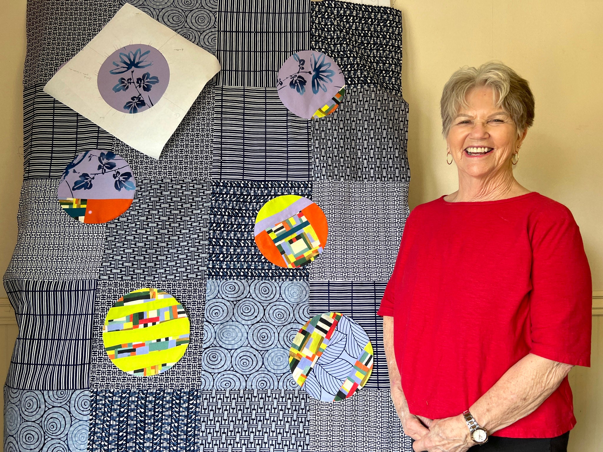 Circle of Life quilting workshop with Patricia Belyea of Okan Arts