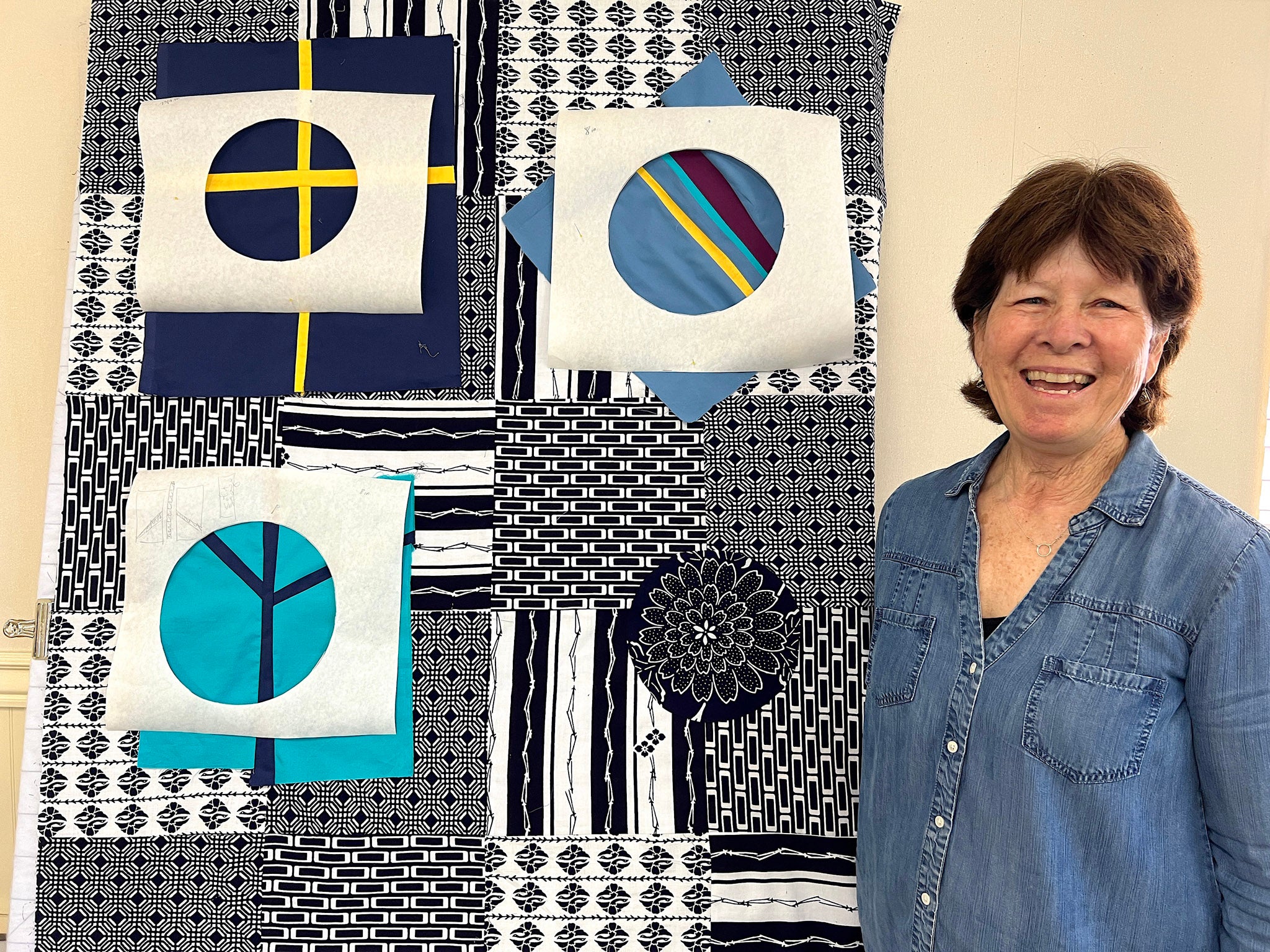 Circle of Life quilting workshop with Patricia Belyea of Okan Arts