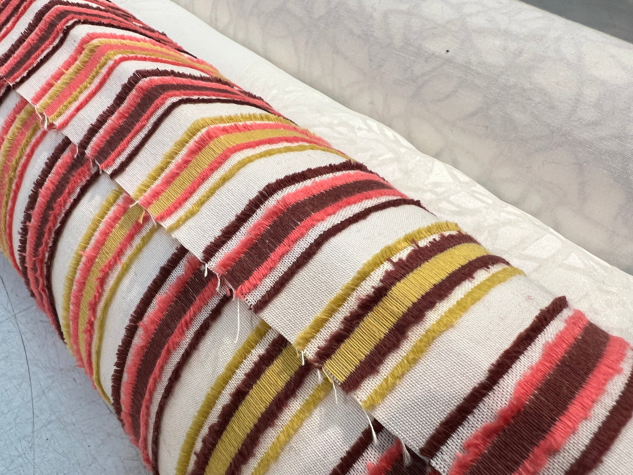 NUNO innovative textiles: a jacquard-woven cotton where the stripes are created using the weft
